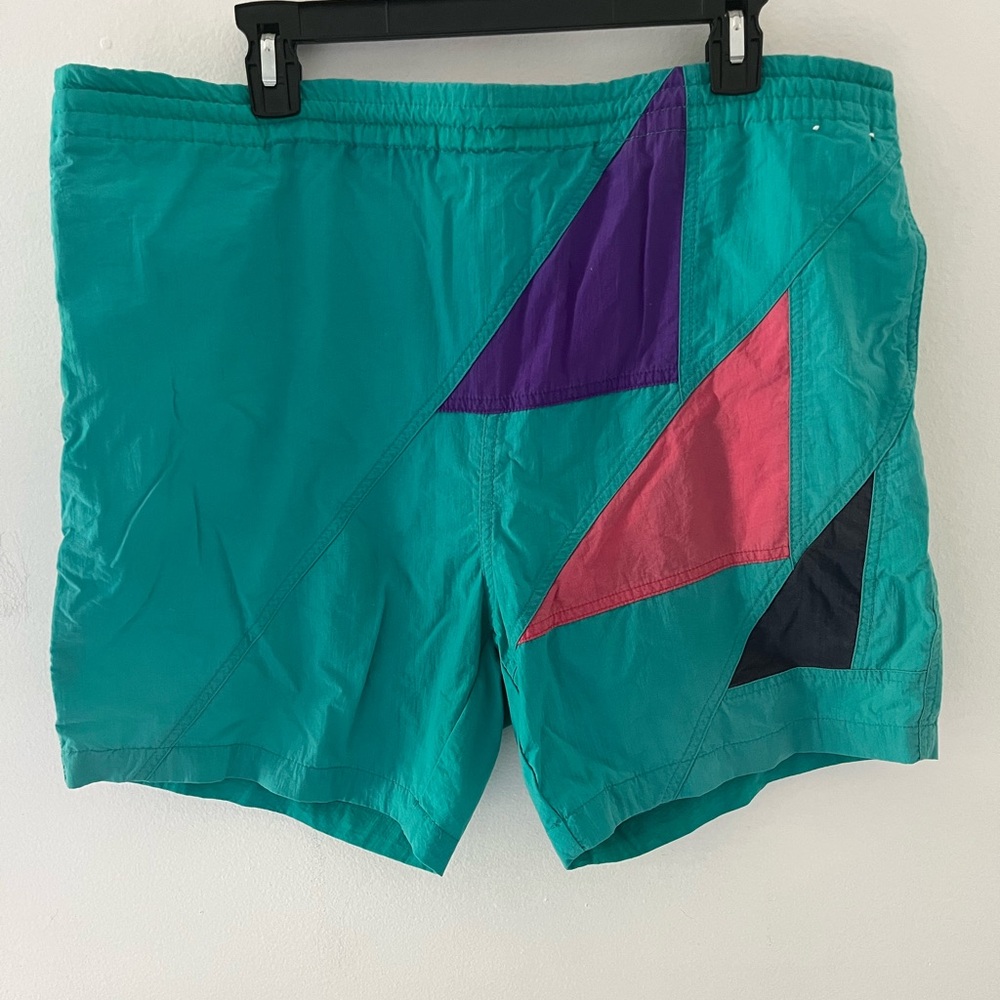 Vintage 80’s Style Lifes Adventures Dash Swim Trunks, Size: Large